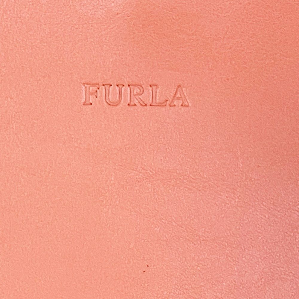 FURLA Coral Pink Leather Top Handle shoulder Tote Bag - Picture 16 of 16